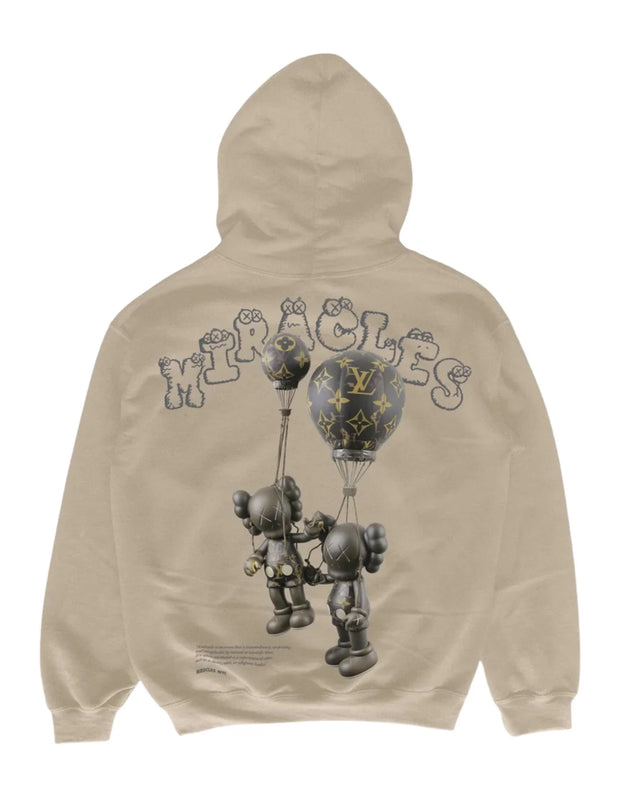 Miracles Sky Hoodie in Stone