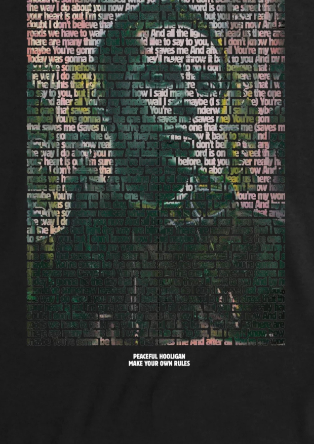 Peaceful Hooligan Wonderwall T-Shirt in Black