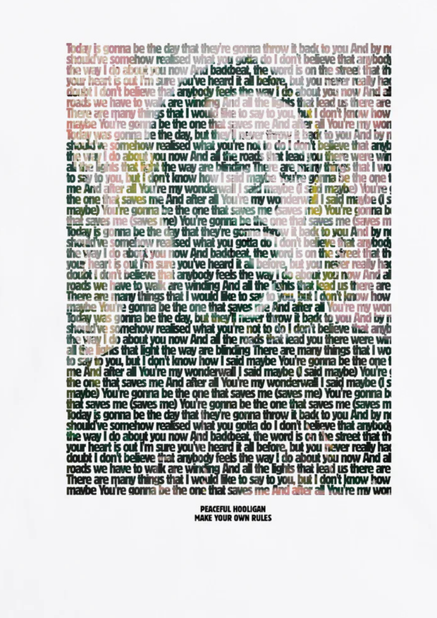 Peaceful Hooligan Wonderwall T-Shirt in White