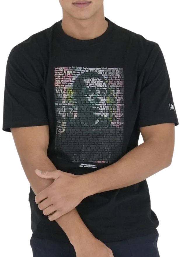 Peaceful Hooligan Wonderwall T-Shirt in Black