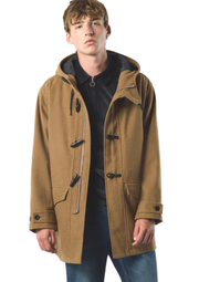 Pretty Green Randolph Duffle Coat in Tan