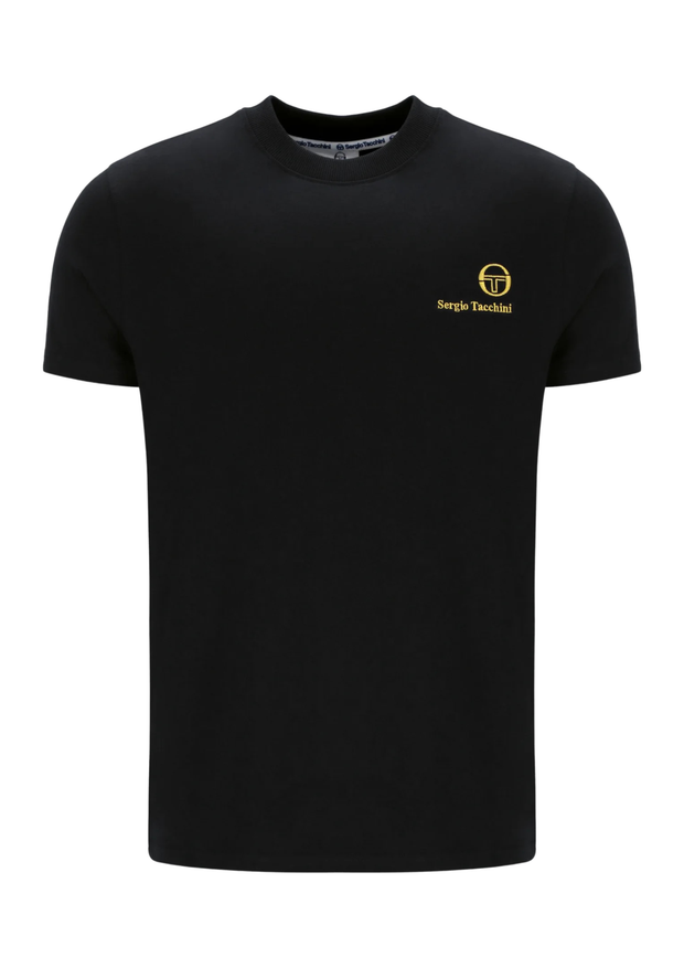 Sergio Tacchini Felton T-Shirt in Black / Gold