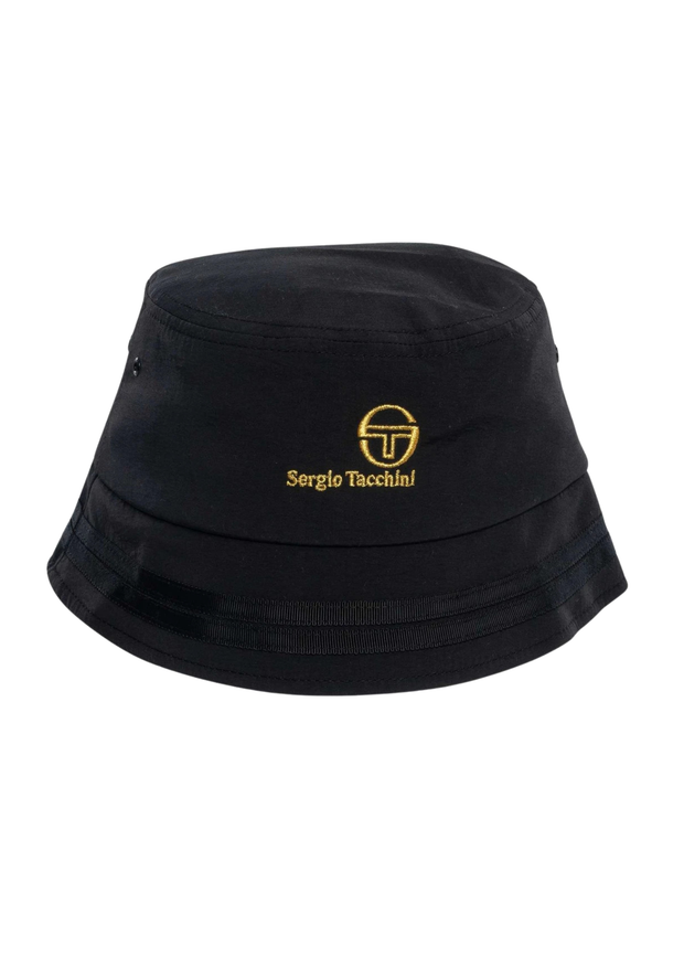 Sergio Tacchini Marcell Bucket Hat in Black / Gold