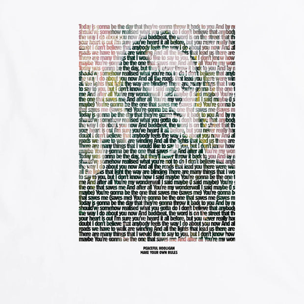 Peaceful Hooligan Wonderwall T-Shirt in White