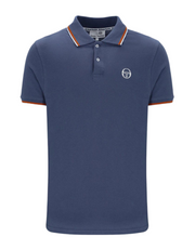 Sergio Tacchini Sergio 020 Polo in Vintage Indigo / Pumpkin Spice