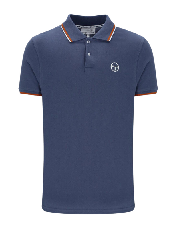 Sergio Tacchini Sergio 020 Polo in Vintage Indigo / Pumpkin Spice