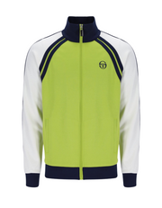 Sergio Tacchini Ghibli Track Top in Dark Citron/Gardenia/Maritime Blue