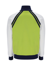 Sergio Tacchini Ghibli Track Top in Dark Citron/Gardenia/Maritime Blue