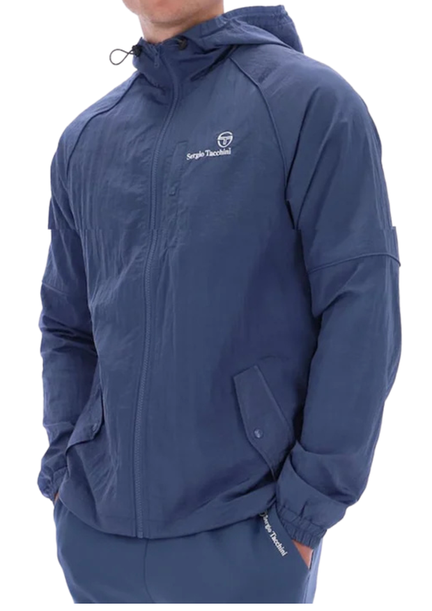 Sergio Tacchini Maldini Hooded Jacket in Vintage Indigo