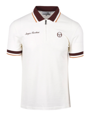 Sergio Tacchini Nanto Zip Polo in Gardenia