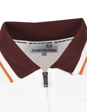 Sergio Tacchini Nanto Zip Polo in Gardenia
