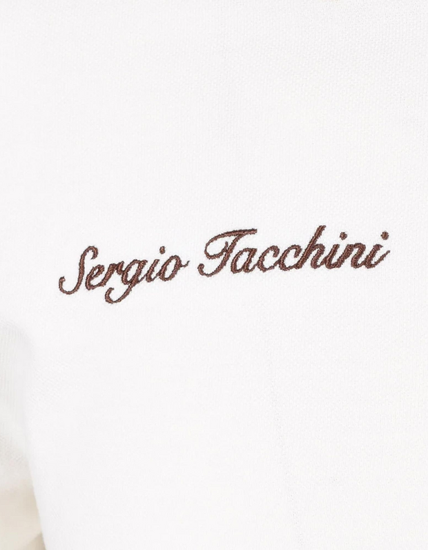 Sergio Tacchini Nanto Zip Polo in Gardenia