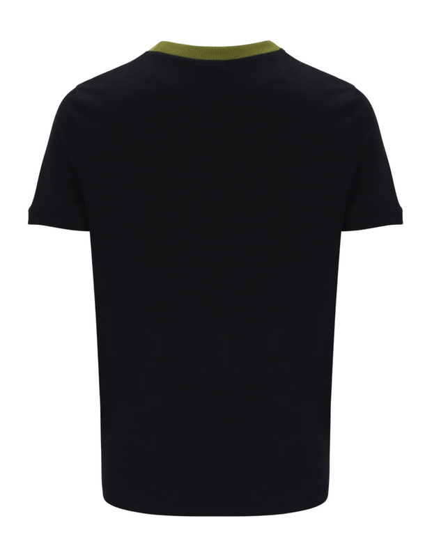 Sergio Tacchini New Supermac T-Shirt in Black / Avacado
