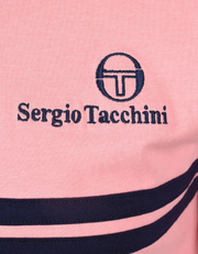 Sergio Tacchini New Supermac T-Shirt in Quartz Pink / Maritime Blue