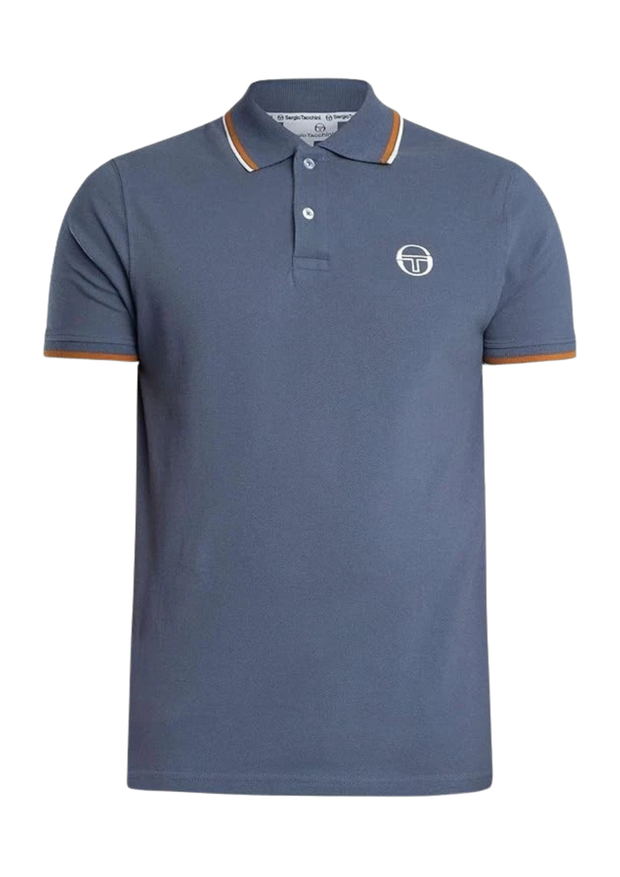 Sergio Tacchini 020 Polo in Vintage Indigo / Pumpkin Spice