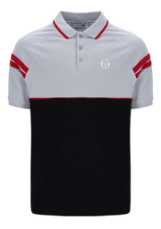 Sergio Tacchini Cambio Polo in High Rise / Black / Adrenaline Rush