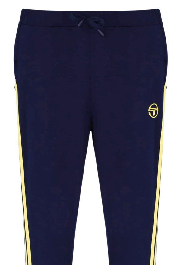 Sergio Tacchini Damarindo Joggers in Maritime Blue / Lemon Drop