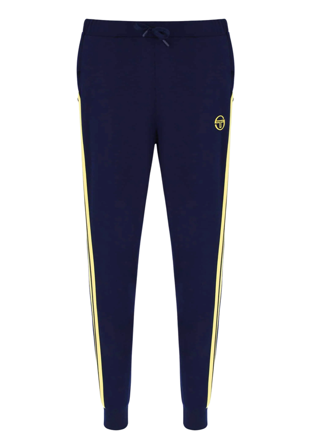 Sergio Tacchini Damarindo Joggers in Maritime Blue / Lemon Drop