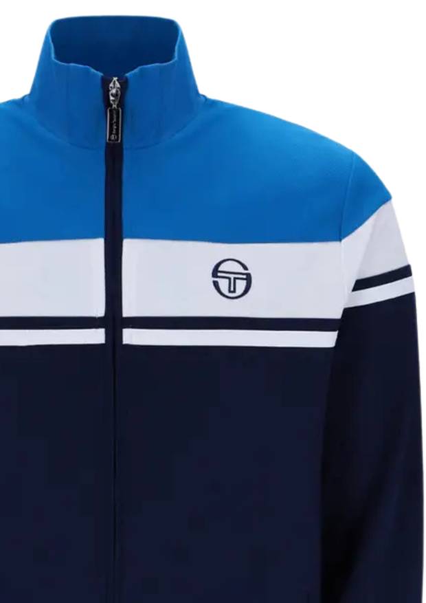 Sergio Tacchini Damarindo Track Top in Directoire Blue / White