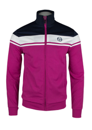 Sergio Tacchini Damarindo Track Jacket in Festival Fuchsia / Maritime Blue