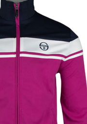 Sergio Tacchini Damarindo Track Jacket in Festival Fuchsia / Maritime Blue