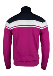 Sergio Tacchini Damarindo Track Jacket in Festival Fuchsia / Maritime Blue