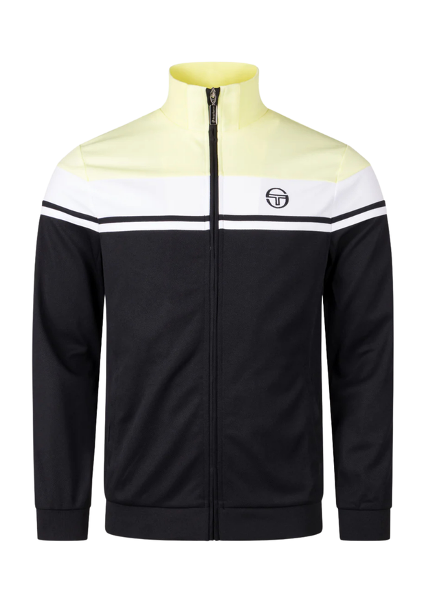 Sergio Tacchini Damarindo Track Top in Wax Yellow / White / Black