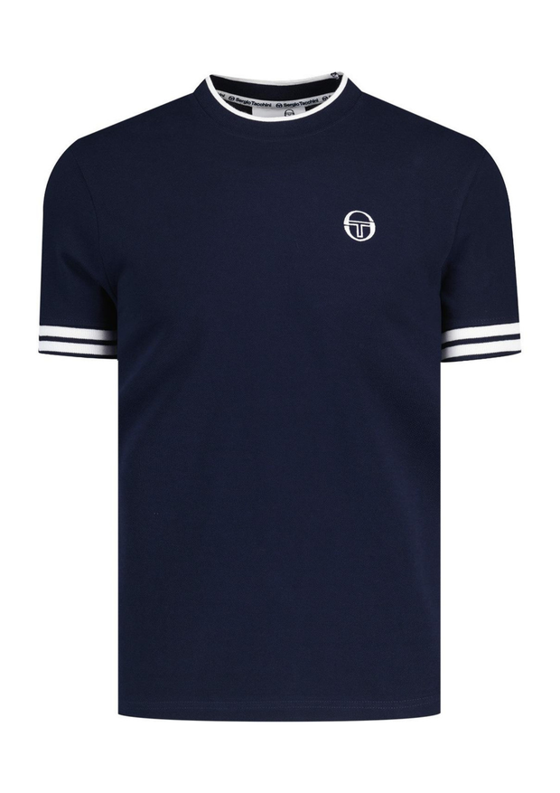 Sergio Tachinni Iceberg T-Shirt in Maritime Blue / White