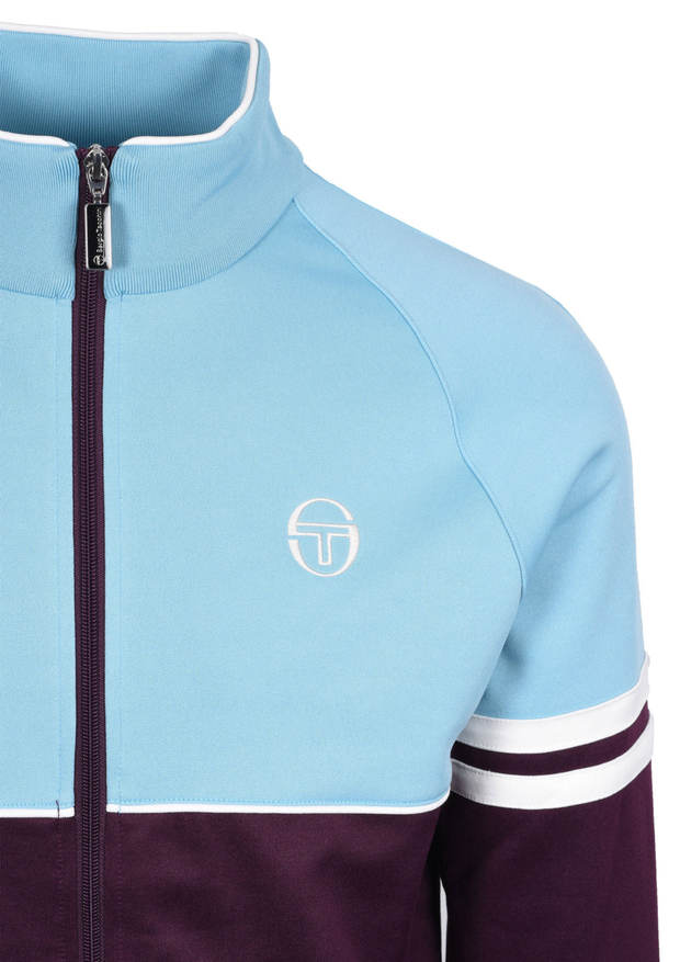 Sergio Tacchini Orion Track Jacket in Milky Blue / Winter Bloom / Gardenia
