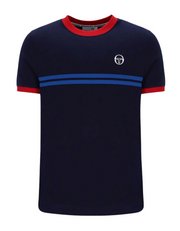 Sergio Tacchini Supermac T-Shirt in Maritime Blue / Adrenaline Rush / Nautical Blue