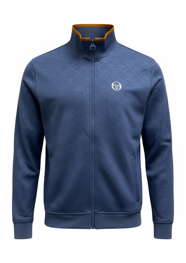 Sergio Tacchini Santoro Track Top in Vintage Indigo