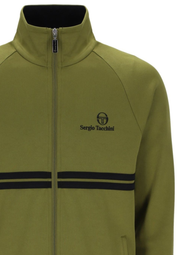 Sergio Tacchini New Dallas Track Top in Avocado / Black