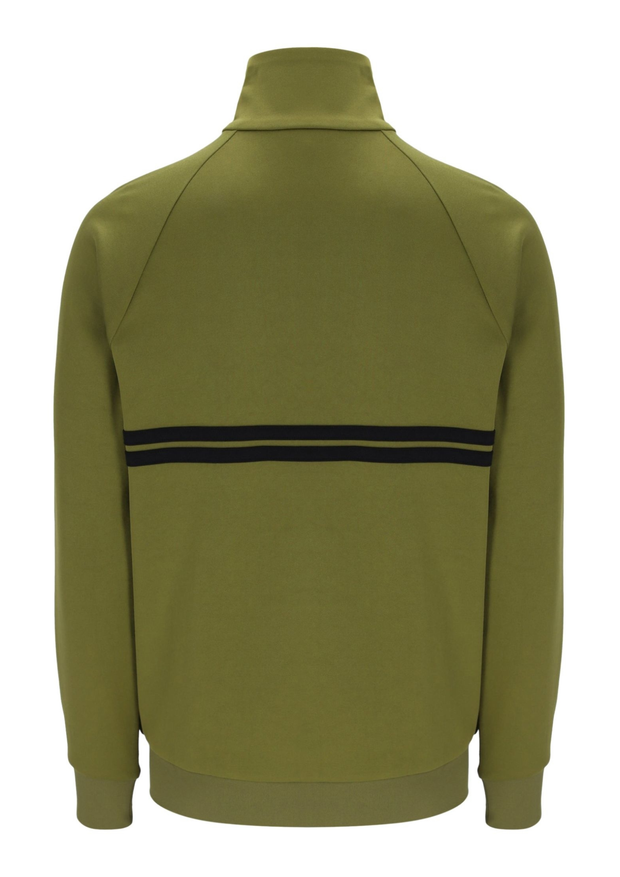 Sergio Tacchini New Dallas Track Top in Avocado / Black