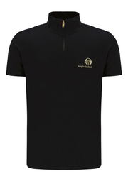 Sergio Tacchini Daytone 1/4 Zip in Black / Gold