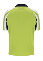 Sergio Tacchini New Blow Polo in Dark Citron / Maritime Blue / Gardenia