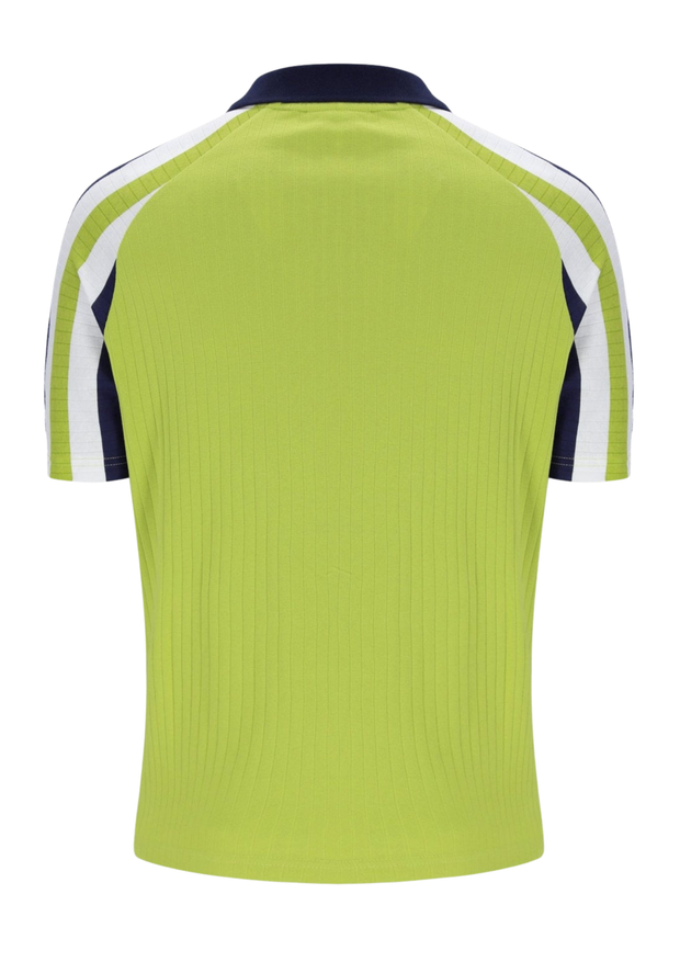 Sergio Tacchini New Blow Polo in Dark Citron / Maritime Blue / Gardenia