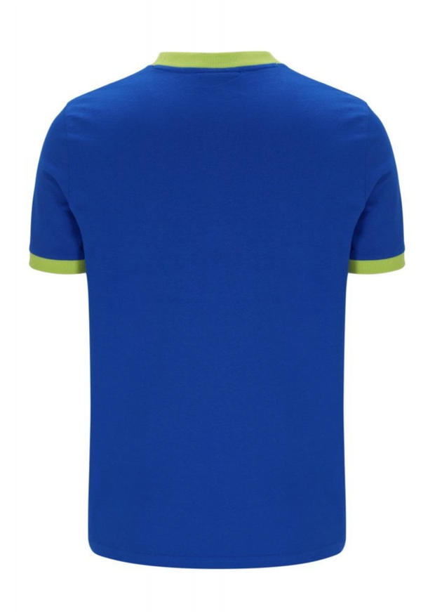 Sergio Tacchini Supermac T-Shirt in Nautical Blue / Citron / Daffodill