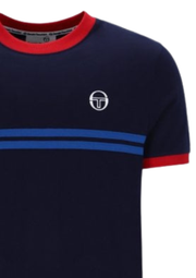 Sergio Tacchini Supermac T-Shirt in Maritime Blue / Adrenaline Rush / Nautical Blue