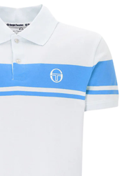 Sergio Tacchini Young Line Polo in Gardenia / Azure Blue