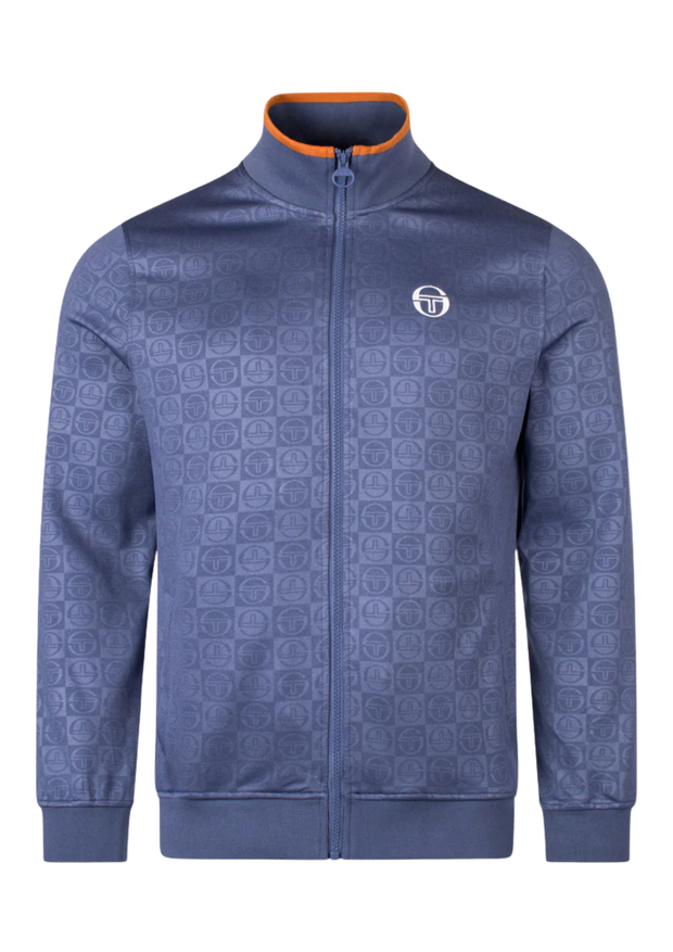Sergio Tacchini Santoro Track Top in Vintage Indigo