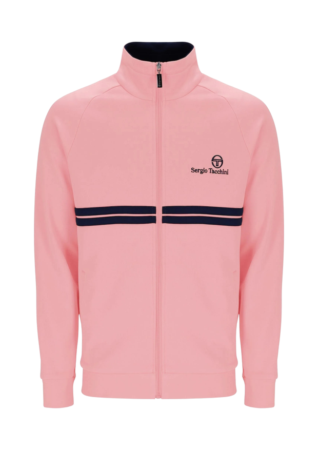 Sergio Tacchini Dallas Track Top in Quartz Pink / Maritime Blue