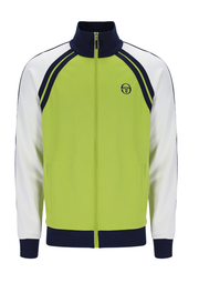 Sergio Tacchini Ghilbli Track Top in Dark Citron / Gardenia / Maritime Blue