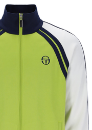 Sergio Tacchini Ghilbli Track Top in Dark Citron / Gardenia / Maritime Blue
