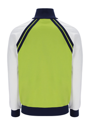Sergio Tacchini Ghilbli Track Top in Dark Citron / Gardenia / Maritime Blue