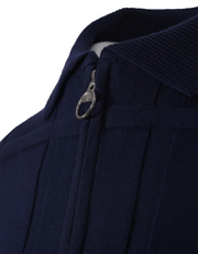 Sergio Tacchini Lorenzo Zip Polo in Maritime Blue