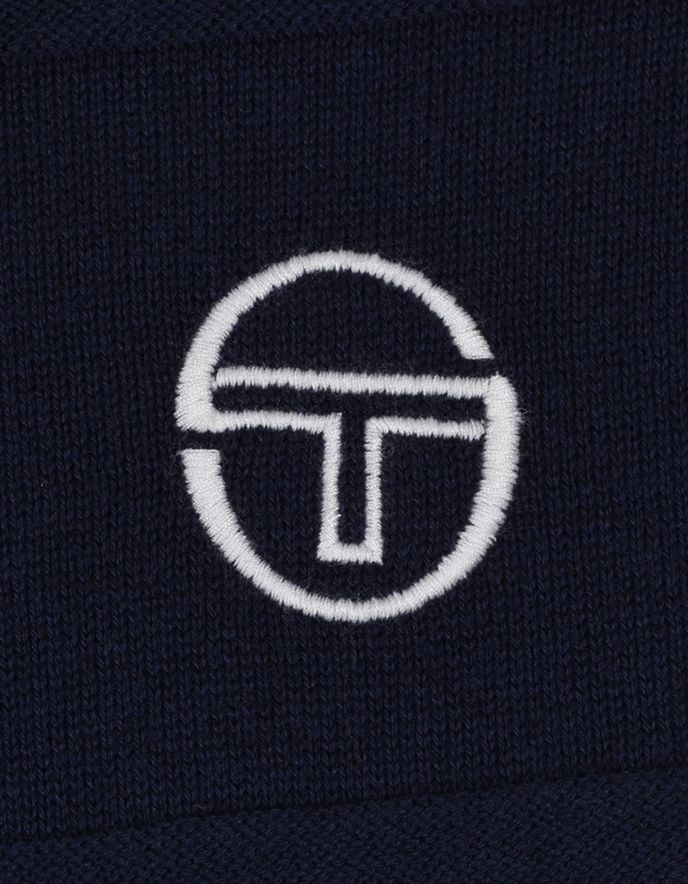 Sergio Tacchini Lorenzo Zip Polo in Maritime Blue
