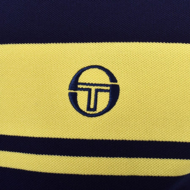 Sergio Tacchini Young Line Polo in Maritime Blue/Lemon Drop