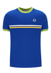 Sergio Tacchini Supermac T-Shirt in Nautical Blue / Citron / Daffodill