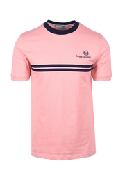 Sergio Tacchini Supermac T-Shirt in Quartz Pink / Maritime Blue