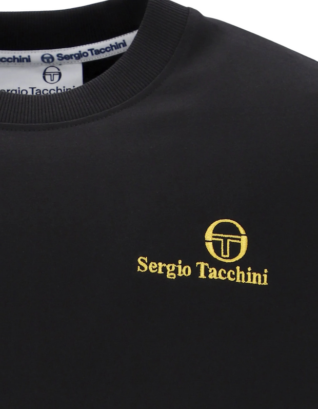 Sergio Tacchini Felton T-Shirt in Black & Gold